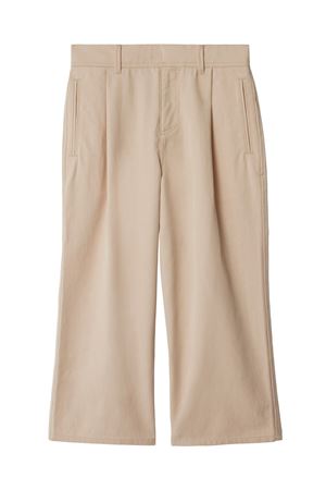 pantalone in cotone beige BURBERRY KIDS | 8092503A2015